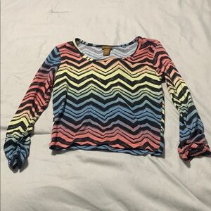 NWT Copper Key Multicolor Chevron Top